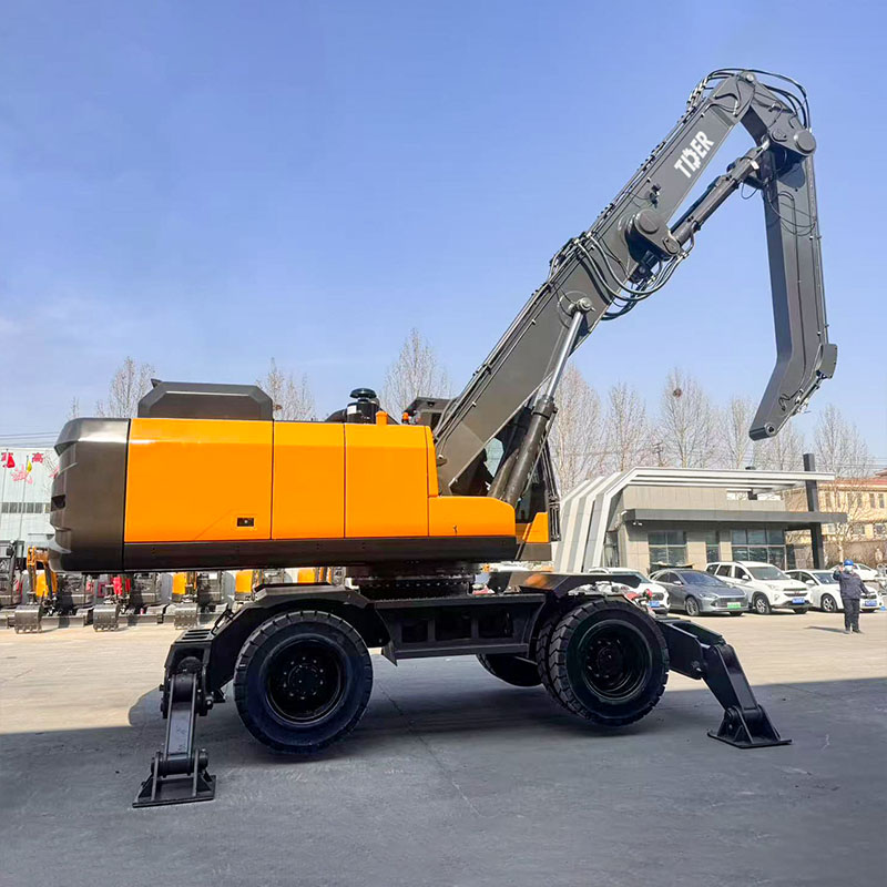 40 Ton Wheel Excavator with Rotary Orange Peel Grapple