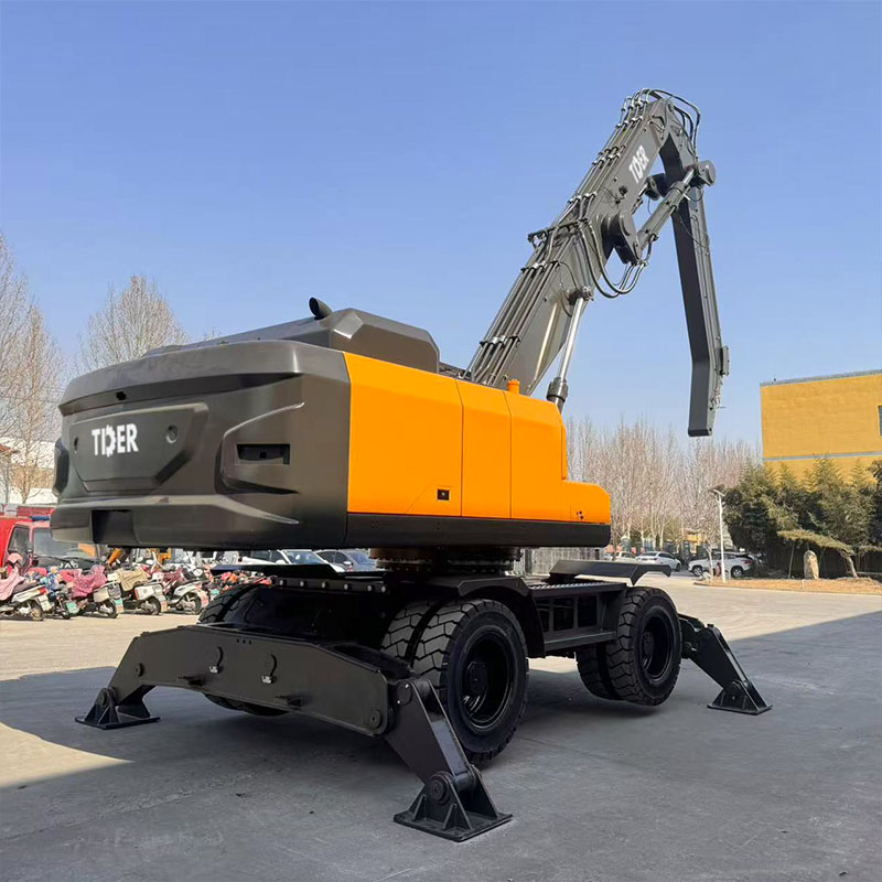 40 Ton Wheel Excavator with Rotary Orange Peel Grapple