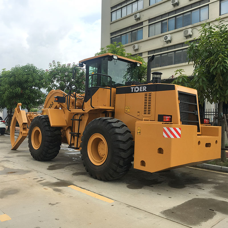 10 Ton Wheeled Log Loader for Timber Yard Operations