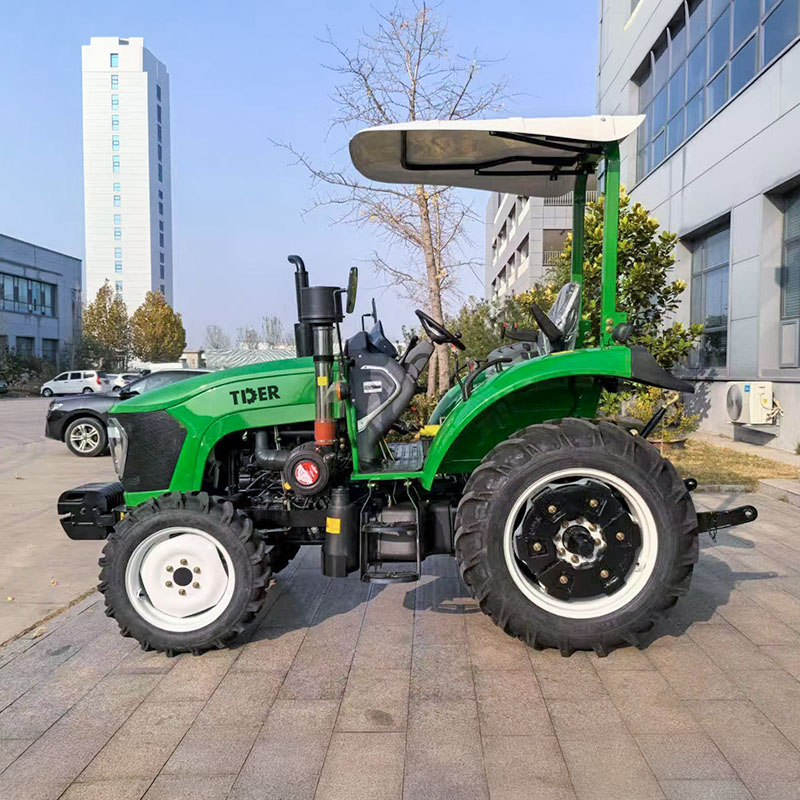 Farmer Using Tractor