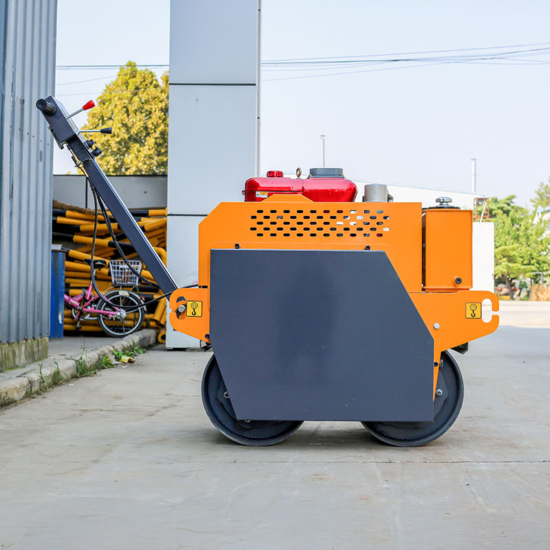 600kg Double Drum Walk Behind Roller with Easy Maintenance